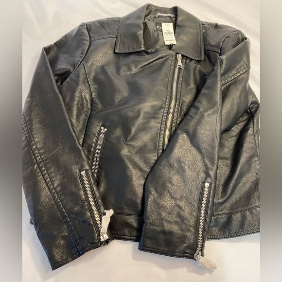 NWT Express Faux Leather Moto jacket Black XL - Picture 3 of 12